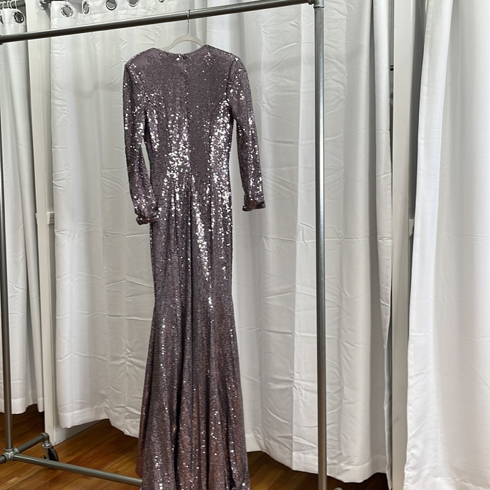 TERANI LONG SLEEVE DRESS - Picture 2 of 2